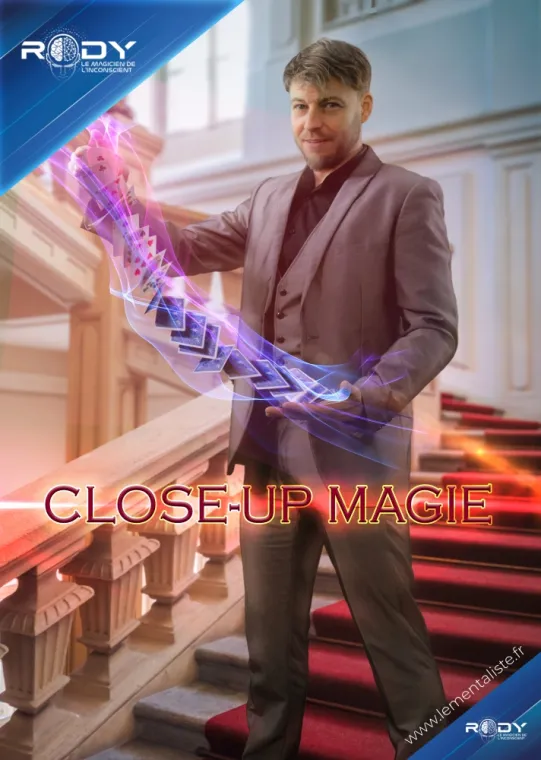 Magicien close-up, Besançon, Rody